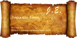 Jagyugy Emma névjegykártya